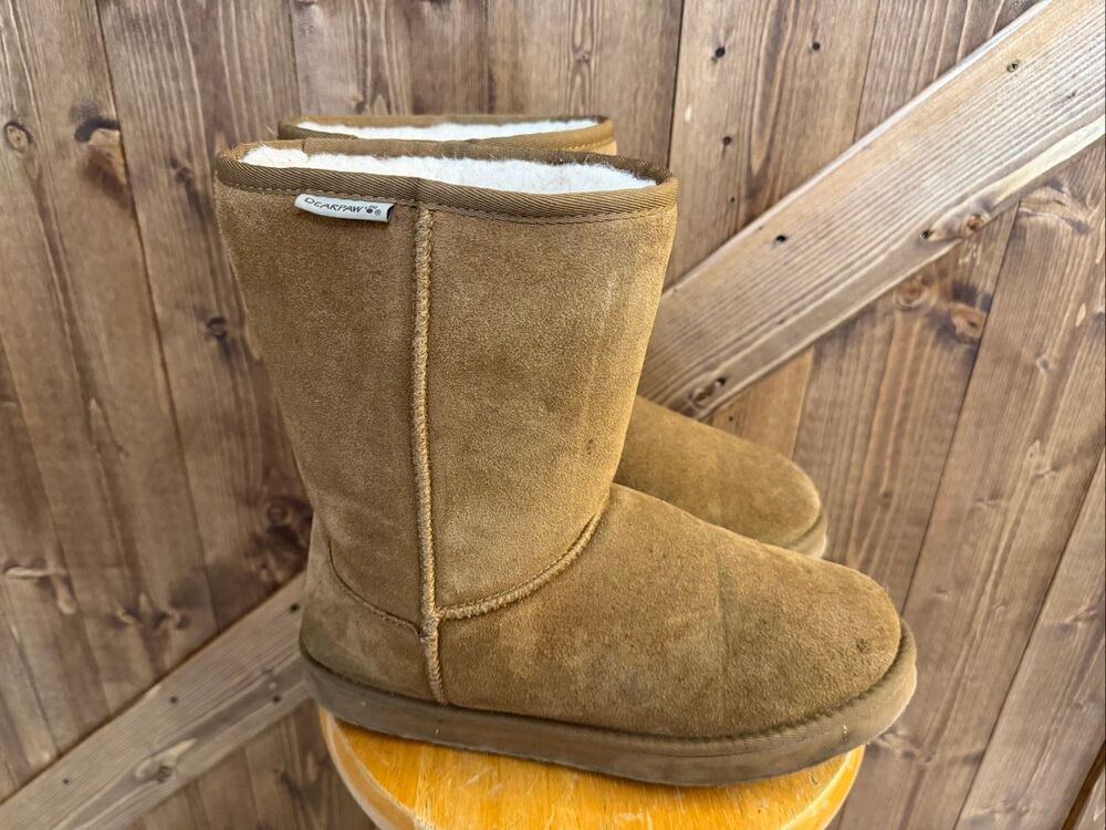 Bearpaw Women’s Size 10 Chestnut Suede Shearling Lined Winter Boots
